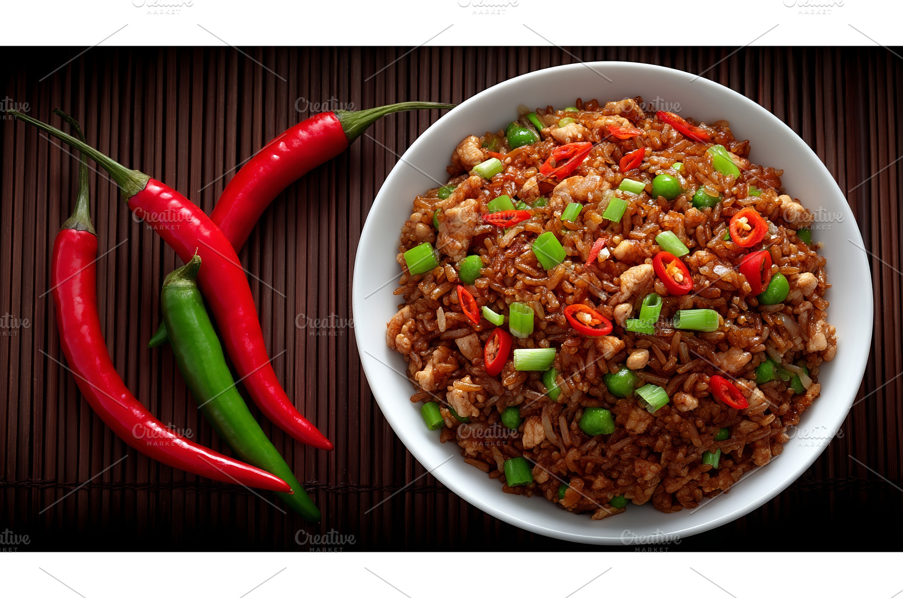 Pilaf is made with pork, sweet, a Food & Drink Photo by ZinetroN
