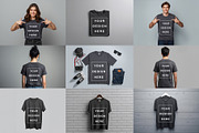 T-Shirt Mockup - Dark Gray Edition, a Shirt Mockup by ForhadGFX (Thumbnail 3 of 12)