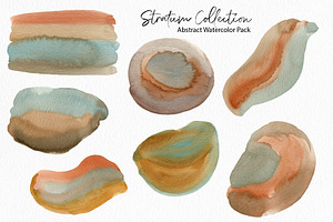 Stratum Watercolor Abstract Textures