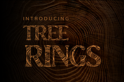Tree Rings Font, a Sans Serif Font by OMG IT'S LINDZ (Thumbnail 1 of 6)