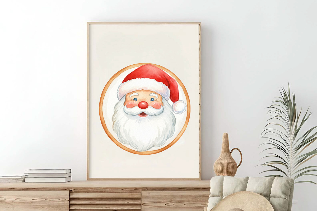 Watercolor Christmas Cookies Clipart, an Illustration by SinaCreation (Photo 5 of 7)