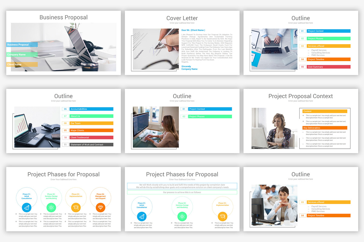Business Proposal PowerPoint Design, a Presentation Template by OceanArt (Photo 4 of 20)