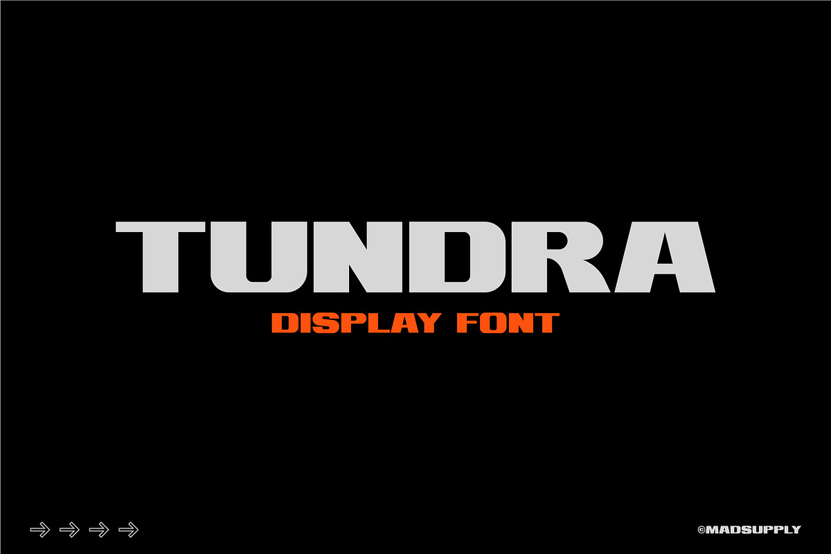 Tundra - Bold Display Font