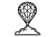 Hot Air Balloon Silhouette Bundle, an Object Illustration by Gaye Art (Thumbnail 7 of 31)
