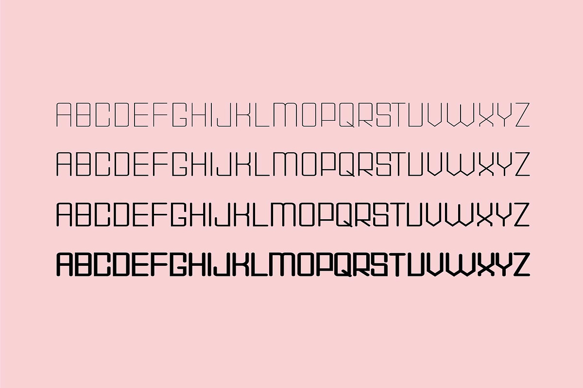 Domino font family preview 5