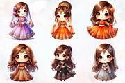 Tiny Cute Princess  Clipart, an Illustration by RobertsArt (Thumbnail 3 of 7)