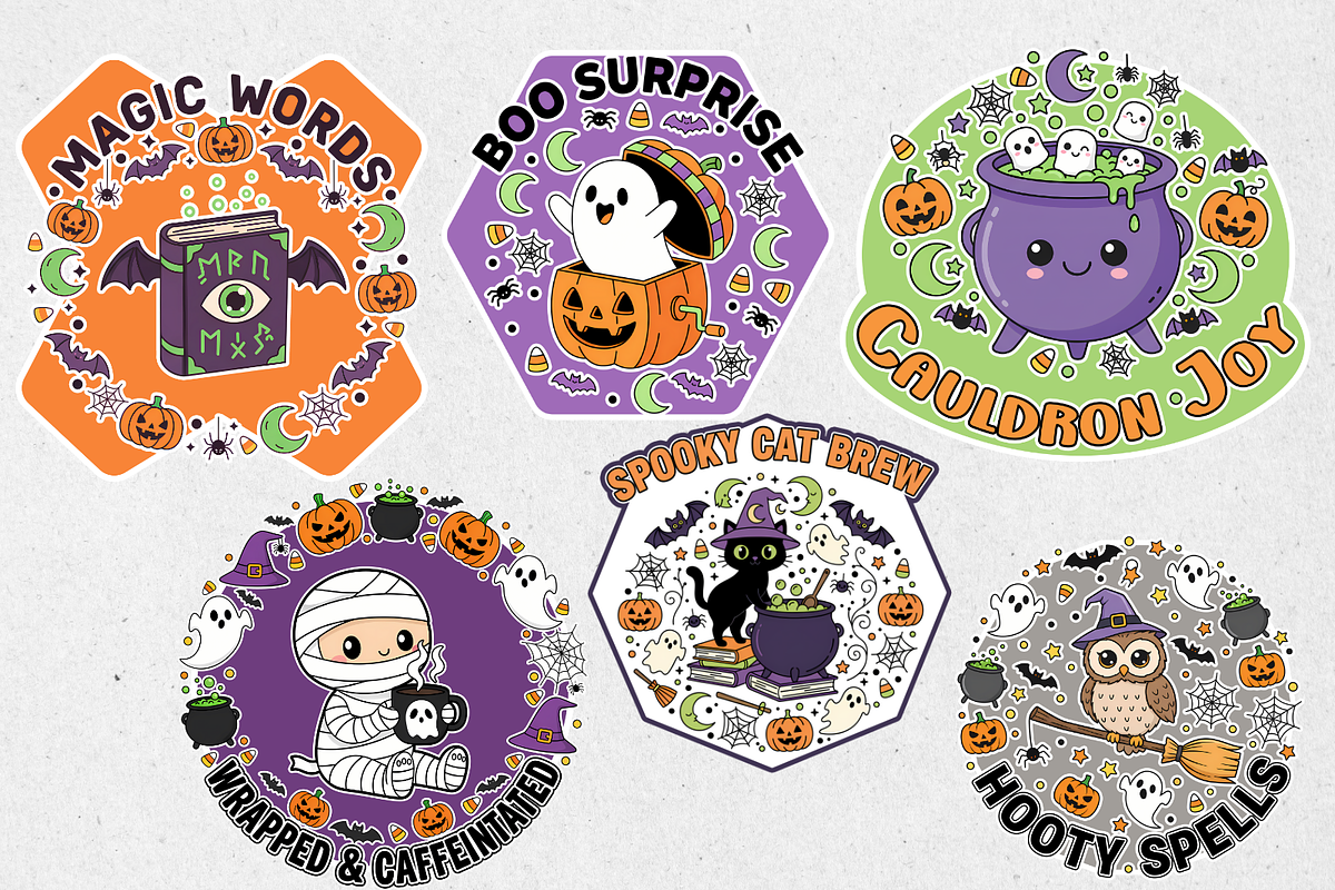 Halloween Print for Shirts, an Illustration by Print Haven Mochi Vintage (Photo 4 of 11)