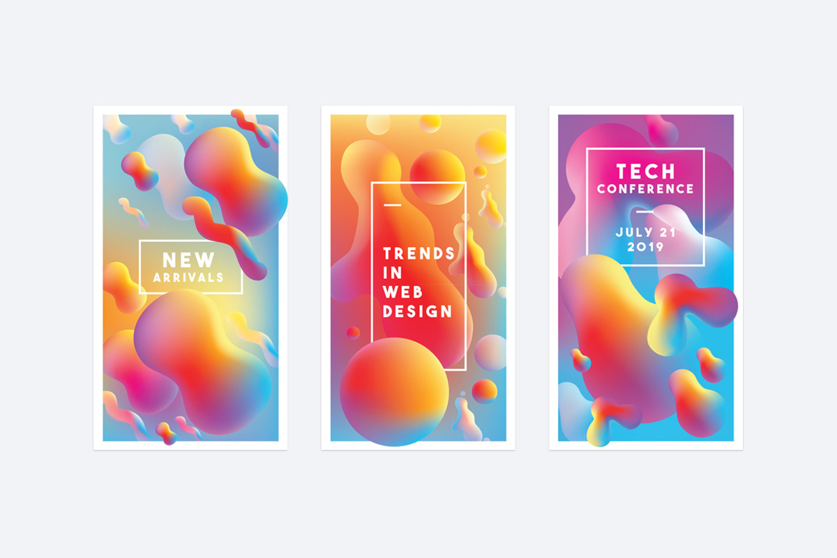 Vibrant Instagram Posts and Stories, a Texture Graphic by Polar Vectors (Photo 7 of 14)