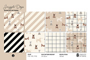 Snuggle Dogs AW Pattern Set, an Animal Illustration by Andrea Liesert (Thumbnail 2 of 8)