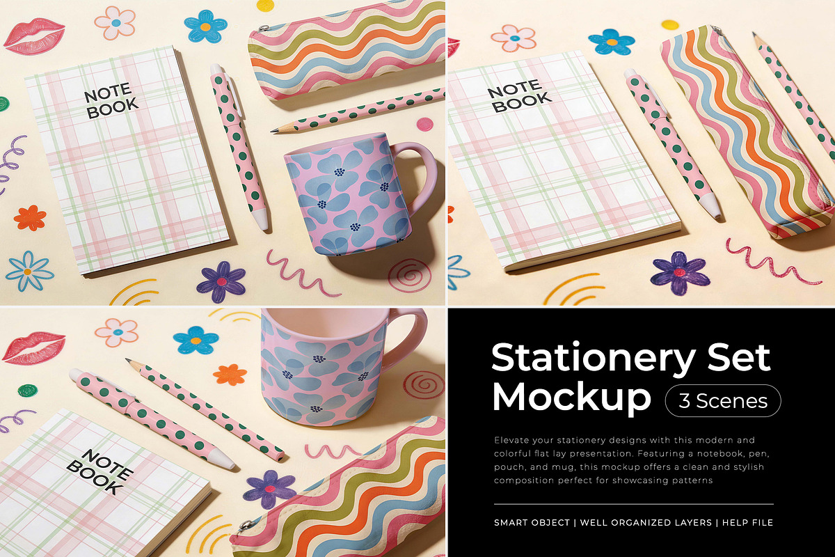 Stationery Set Mockup, a Mockup by Pitchlook.Studio (Photo 1 of 4)