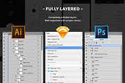 TURBO iOS Wireframe Kit, a Wireframe Template by Just UI (Thumbnail 10 of 11)