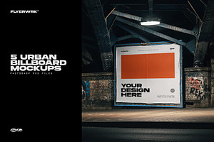 Urban Billboard Mockups, a Product Mockup by FLYERWRK