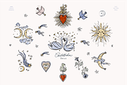 Whimsical Celestial Curtain Frames, a Decorative Illustration by Summer Nightingale Art (Thumbnail 5 of 12)