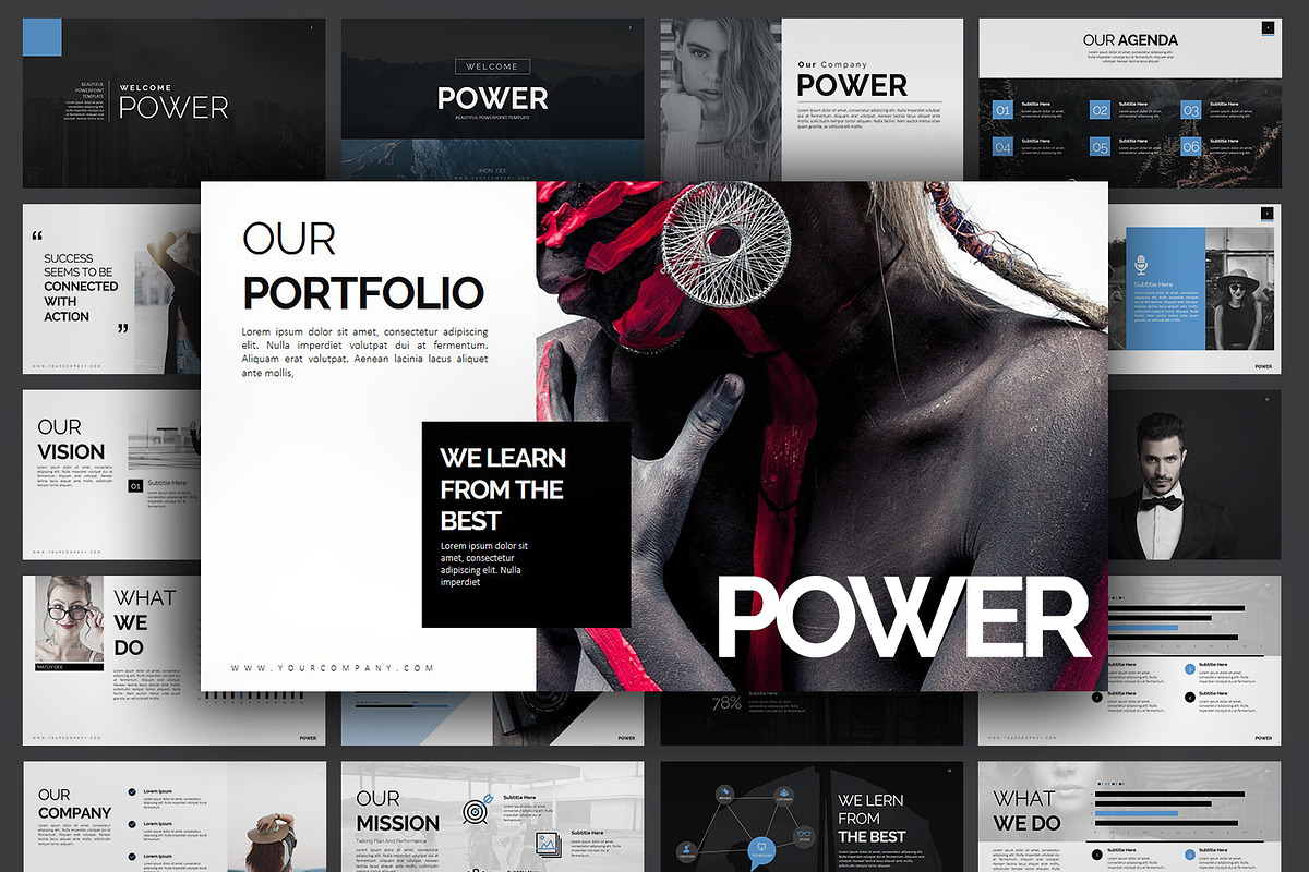 Power Powerpoint Presentation, a Presentation Template by Stock Shape (Photo 1 of 8)