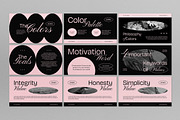 Black Pink Elegant Brand Power Point, a Presentation Template by graphicook (Thumbnail 5 of 10)