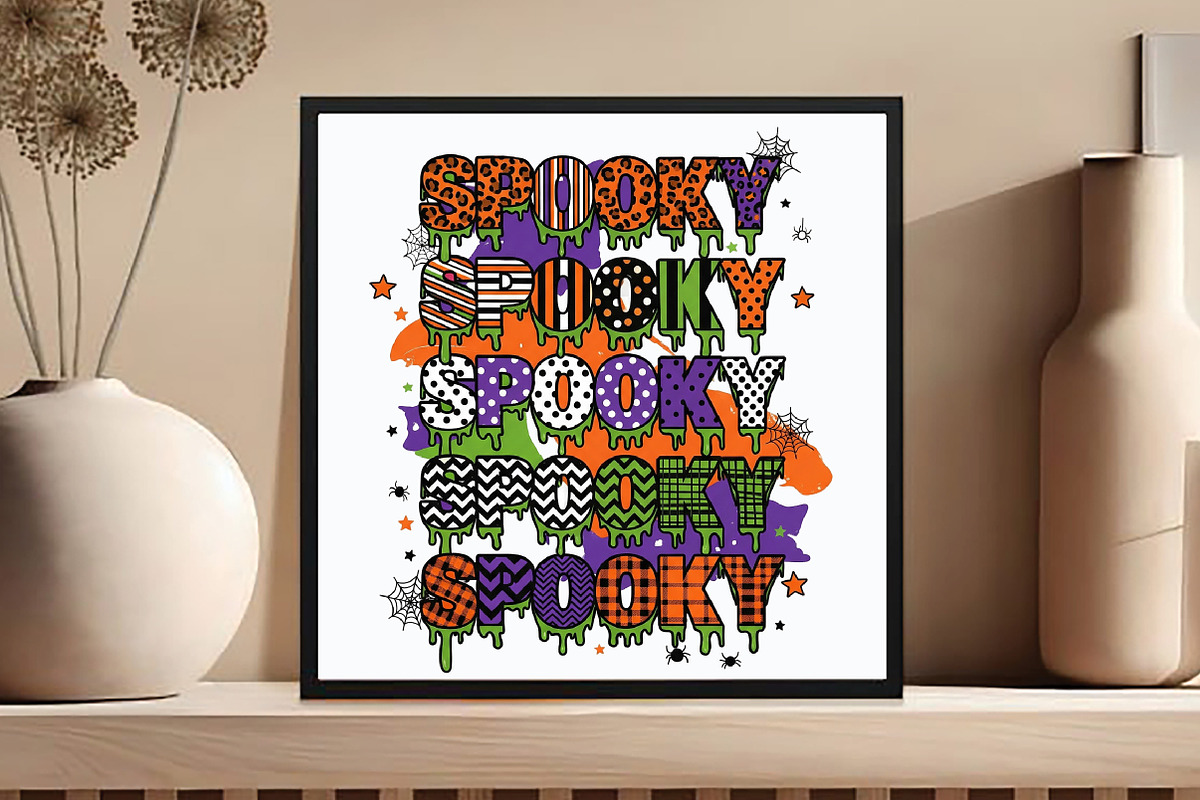 Preppy Halloween Spooky Png, an Illustration by DreamCafeArt (Photo 2 of 7)