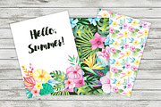 Watercolor Tropical Floral Pack, a Background Graphic by LarysaZabrotskaya (Thumbnail 5 of 5)