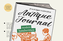 Antique Journal Modern Handwritten