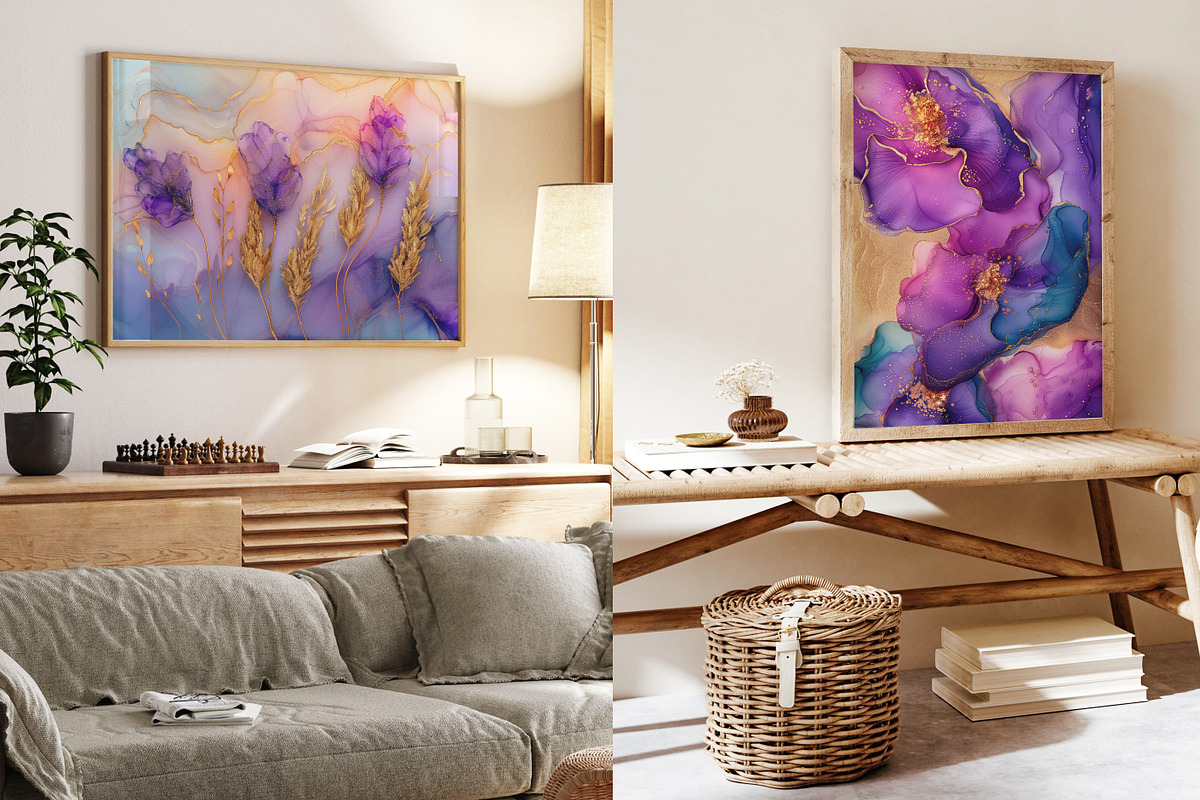 Abstract Alcohol Ink Art Collection, a Texture Graphic by O m N i  Studio (Photo 8 of 21)