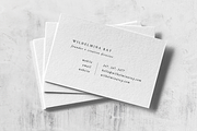 Wilhelmina Business Card Template, a Business Card Template by The Denizen Co. (Thumbnail 2 of 4)
