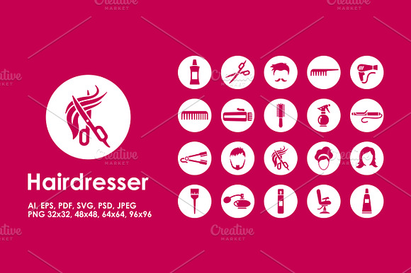 Hairdresser Icons