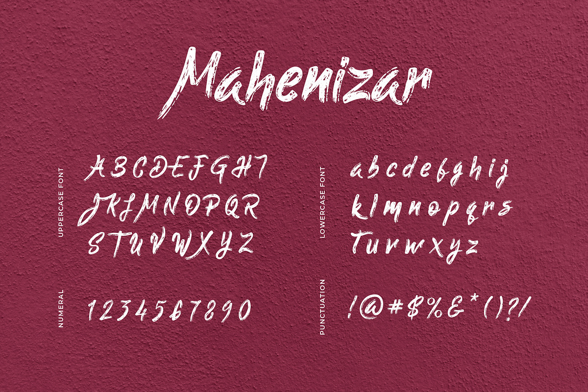 Mahenizar Brush Handwritten Font, a Script Font by UICreative (Photo 5 of 6)