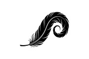 Vintage Feather Swirl SVG Bundle, an Illustration by Creativeshirt (Thumbnail 4 of 31)
