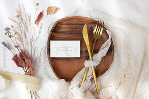 Autumn Card Mockup 3.5x2 Name Fall1