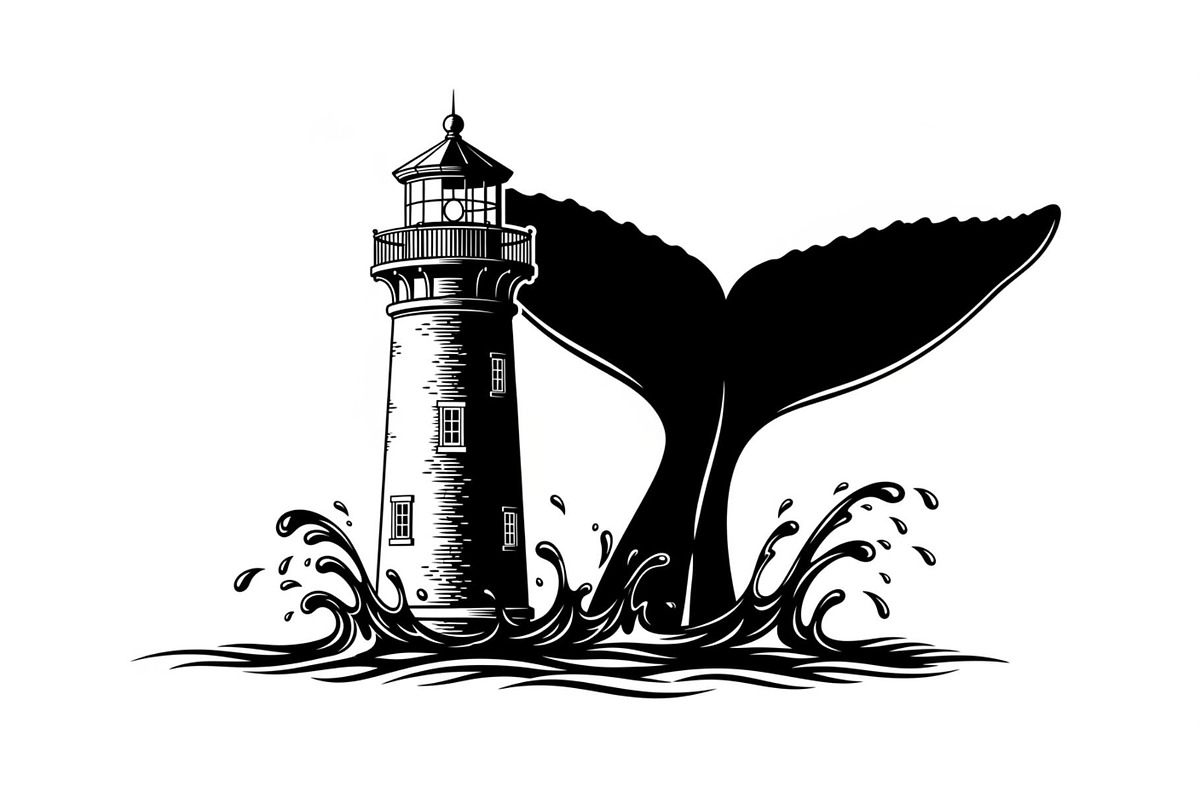 Whale Tail Lighthouse Bundle, an Object Illustration by yasushie (Photo 10 of 31)