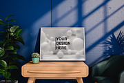 Mockup empty frame on table, a Household Mockup by Daniel Megias (Thumbnail 1 of 2)