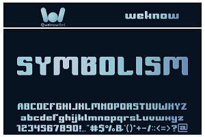 Symbolism Font