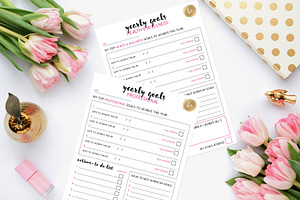 2019 Yearly Goal Planner - Printable