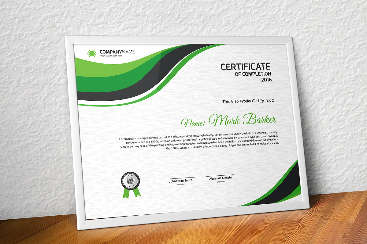 Certificate Word | PSD | AI, a Stationery Template by Curve Design (Photo 5 of 6)