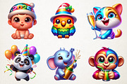 Cute New Year Cartoon Characters Cli, an Illustration by RobertsArt (Thumbnail 5 of 5)