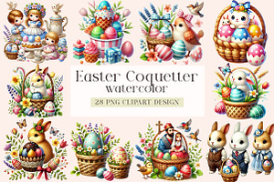 Easter Coquetter Png, Easter Png, an Illustration by DreamArtGraphic
