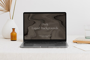 Dark Liquid Marble Backgrounds