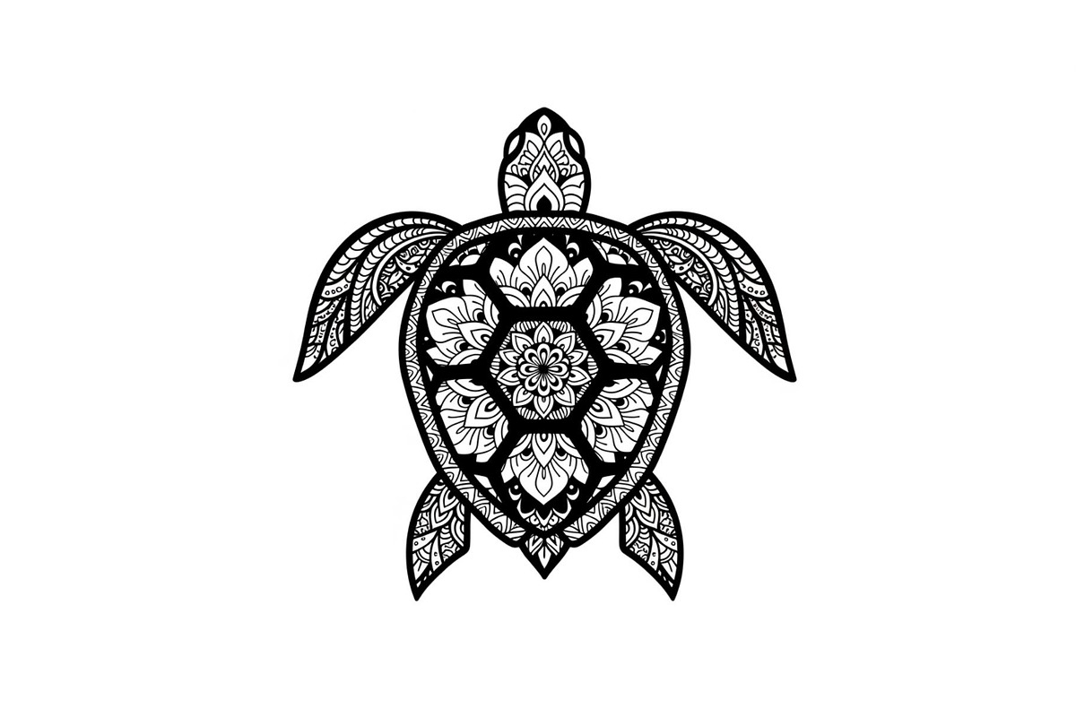 Mandala Sea Turtle SVG Bundle, an Illustration by yasushie (Photo 31 of 31)