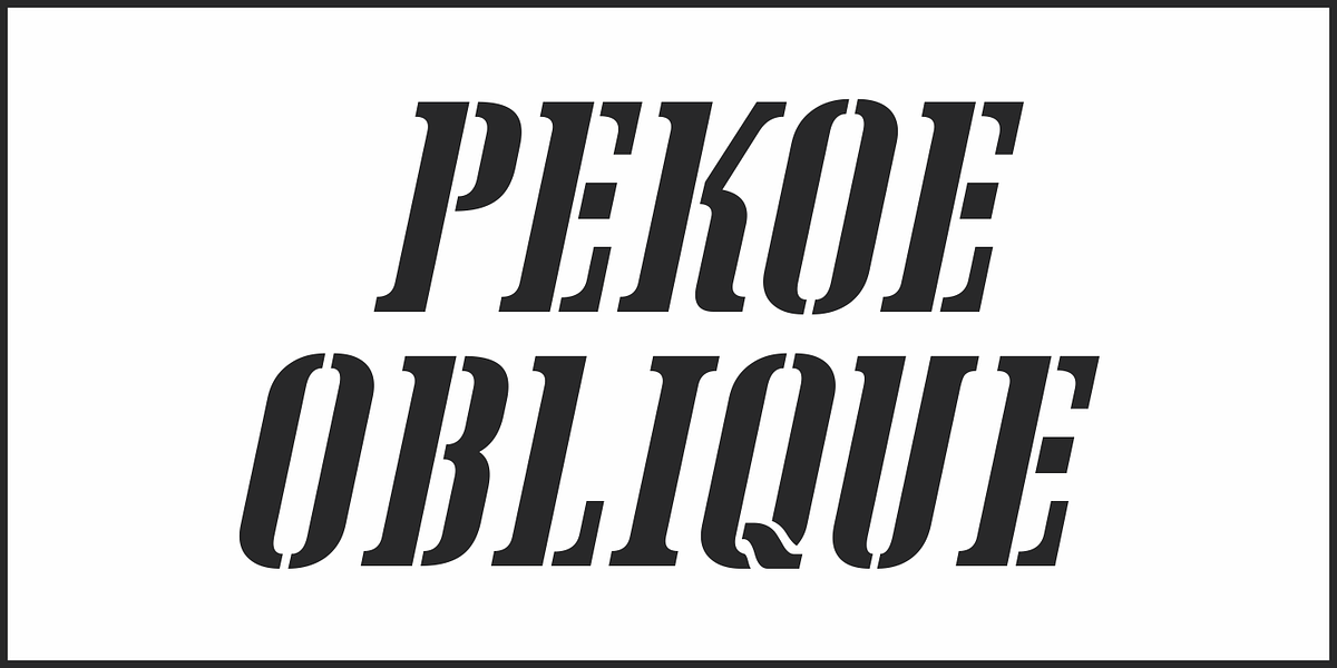 Pekoe JNL, a Font by Jeff Levine Fonts (Photo 4 of 5)