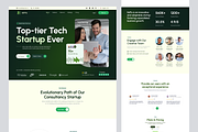 Keffu - Startup Landing Page, a Landing Page Template by keffidesign (Thumbnail 2 of 2)