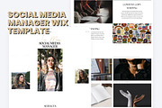 Wix Template For Social Media Manage, a Wix Template by MuzammilMahida (Thumbnail 1 of 4)