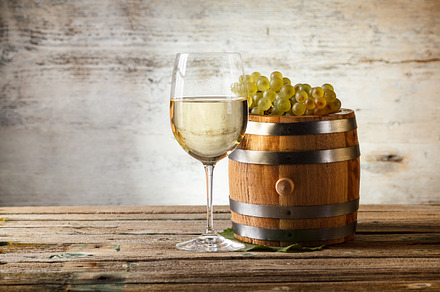 Glass Of White Wine Containing Wine Glass And White preview 6