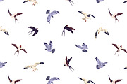 Birds fly in sky, seamless patterns, an Animal Illustration by PaperTrident (Thumbnail 14 of 16)