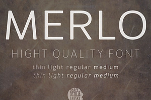 Merlo family fonts