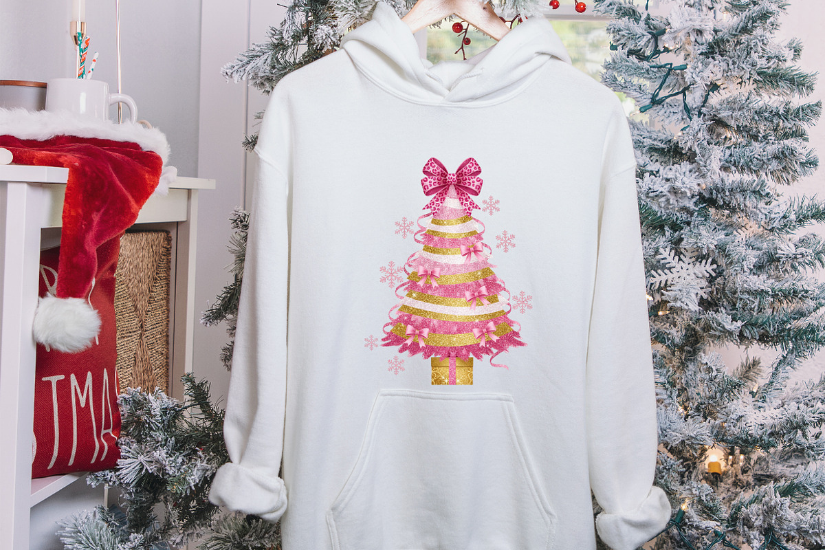 Glitter Coquette Christmas Tree Png, an Illustration by designcity5 (Photo 4 of 5)
