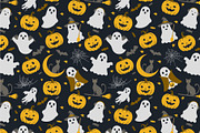 Cute Halloween seamless pattern, a Pattern Graphic by Yayasya (Thumbnail 3 of 3)