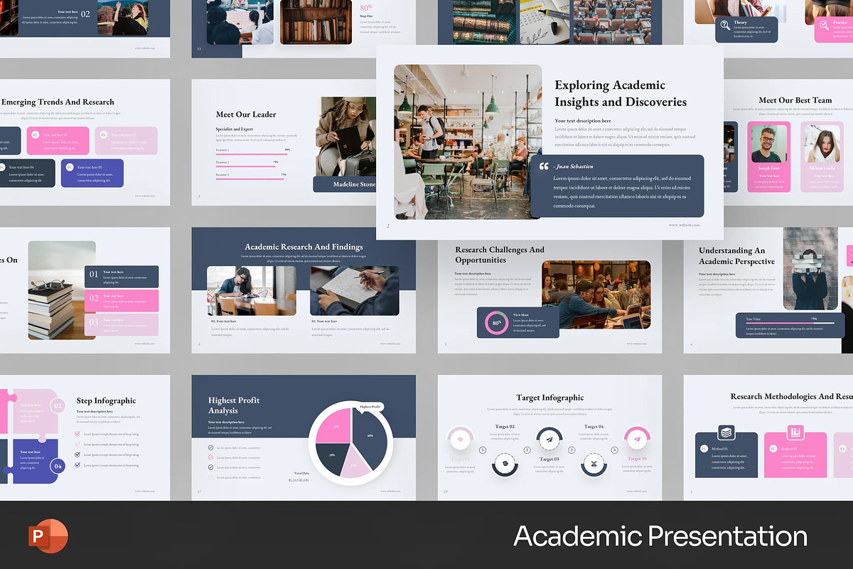 Academic Presentation Powerpoint, a Presentation Template by Fit-tee (Photo 1 of 2)