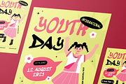 International Youth Day Flyer Set, a Flyer Template by Annora Studio (Thumbnail 6 of 6)