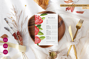 Red Rose Floral Meal Choice Card, an Invitation Template by Beyond Muse (Thumbnail 1 of 3)