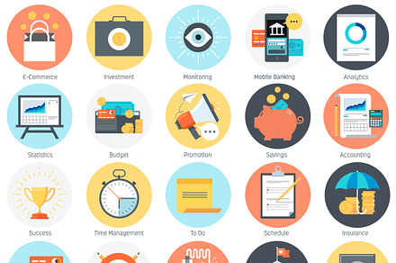 Business and finance icon set preview 3