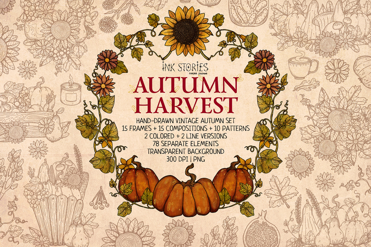 Autumn Harvest, a Seasonal Illustration by Ink Stories (Photo 1 of 26)
